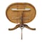 International Concepts Round 36 in Rd Top Pedestal Table, 12 in Leaf, 40.9 inH, Adjustable Height, Pecan, 36 W, 48 L, Wood K59-36RXT-6B-2 - alternate 4
